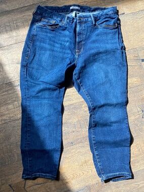Good American Good Petite Skinny Jeans - Dark Wash - Size 18